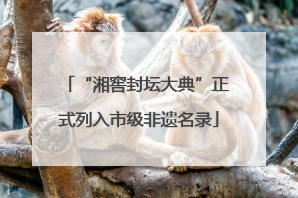“湘窖封坛大典”正式列入市级非遗名录